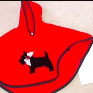 Girls hoodie Cloak Cape Coat winter hooded jacket Dog Puppy Christmas Holiday